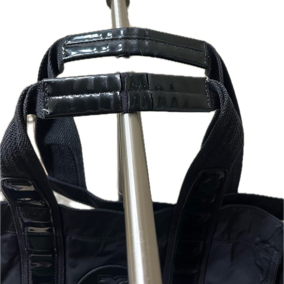 Tory Burch Nylon/Patent Leather Weekender Tote, Black - Picture 13 of 16